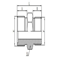 METRIC MALE O-RING/ S1 BSP MALE