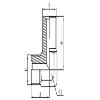 90°METRIC MALE O-RING BULKHEAD