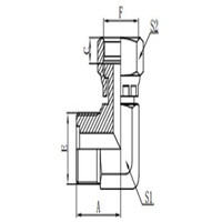 90°METRIC MALE O-RING 2E9