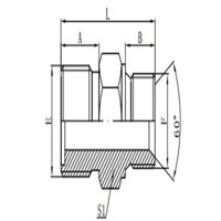 METRIC MALE O-RING/ 60°SEAT BONDED SEAL