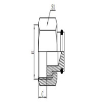 METRIC FEMALE FLAT FACE PLUG