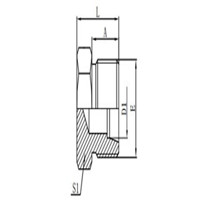 METRIC MALE 24°H.T. PLUG