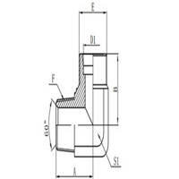 90°METRIC MALE 24°H.T. /NPT MALE 60°