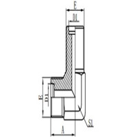 90°METRIC MALE 24°L.T. BULKHEAD