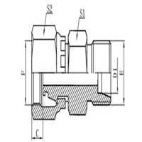 METRIC FEMALE 24°/METRIC MALE 24°L.T.