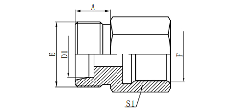 METRIC MALE 24°L.T./BSP FEMALE