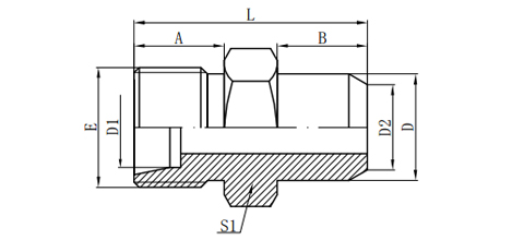 METRIC MALE 24°L.T./WELD FITTINGS