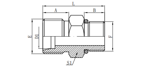 METRIC MALE 24°L.T./SAE MALE O-RING