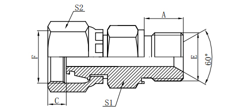 METRIC THREAD /METRIC FEMALE 24°CONE O-RING SEAL H.T.