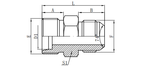 METRIC MALE 24°L.T./ JIC 74°CONE SEAL