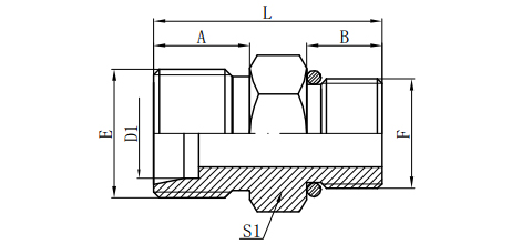 METRIC MALE 24°H.T./SAE MALE O-RING