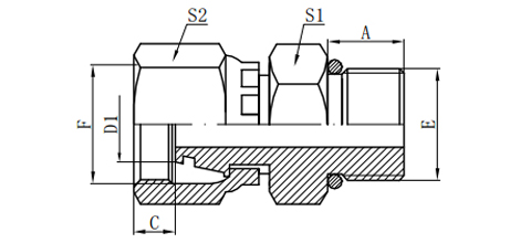 METRIC FEMALE 24°H.T.CONE O-RING/ BSP MALEO-RING