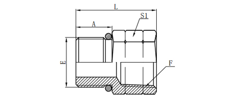 METRIC MALE L-SERIES/NPT FEMALE