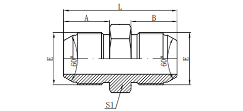 JIS METRIC MALE60° CONE