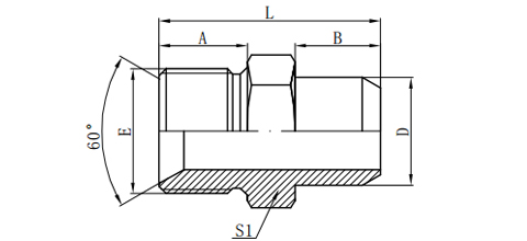 BSP MALE 60°SEAT BONDED SEAL/BUTT-WELD TUBE