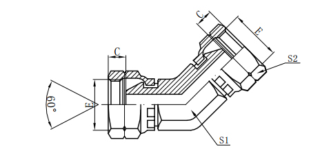 45°BSP FEMALE 60°CONE