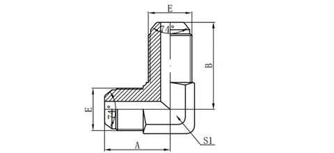 90°METRIC MALE 74°CONE BULKHEAD