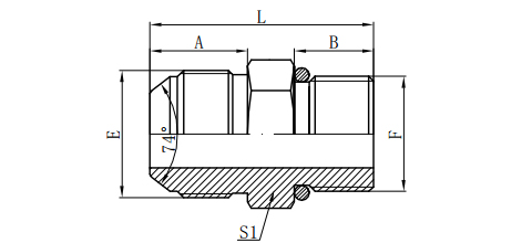 METRIC 74°CONE/METRIC MALE