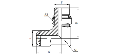 90°JIS METRIC MALE 60°CONE/ METRIC ALE ADJUSTABLE STUD