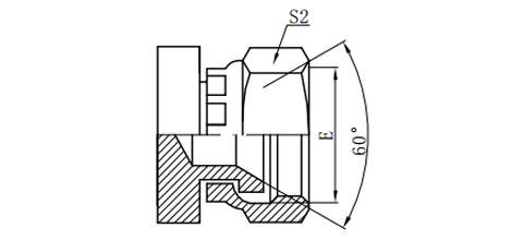 JIS METRIC FEMALE 60°SEAT PLUG