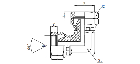 90°BSP FEMALE 60°CONE