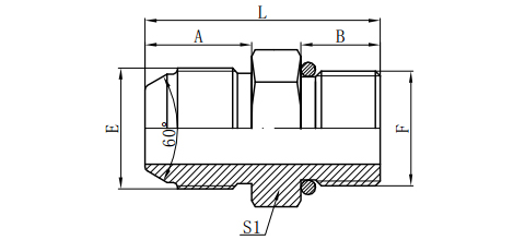 JIS METRIC MALE 60°CONE/ BSP MALE O-RING