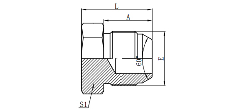 JIS GAS MALE 60°CONE PLUG