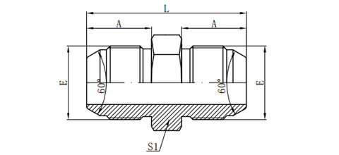 JIS GAS MALE 60°CONE