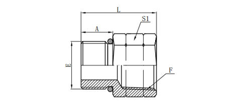 SAE O-RING BOSS L-SERIES/ NPT FEMALE