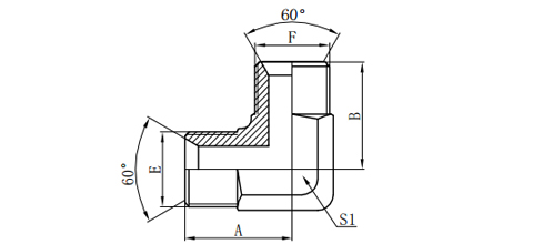 90°BSP MALE 60°SEAT