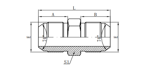 JIC MALE 74° CONE