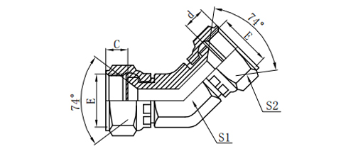 45°JIC FEMALE 74°SEAT