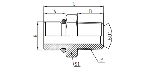 BSP MALE O-RING/BSPT MALE