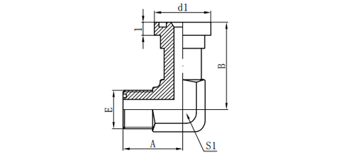 90°ORFS MALE O-RING/ L-SERIES FLANGE