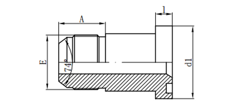 JIC MALE 74°CONE/L-SERIES FLANGE