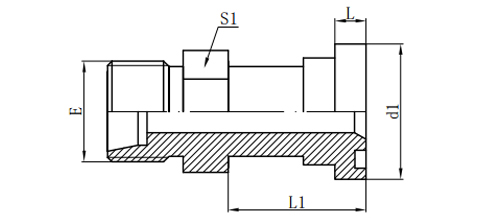 METRIC MALE BITE TYPE/ L-SERIES FLANGE