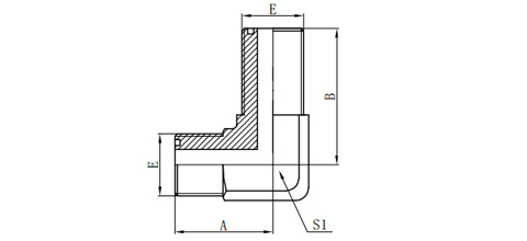 90°ORFS MALE O-RING BULKHEAD