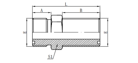 ORFS MALE O-RING BULKHEAD