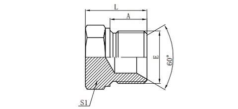 METRIC MALE DOUBLE FOR 60 °CONE SEAT BONDED SEAL PLUG