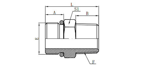 SAE O-RING BOSS/BSPT MALE