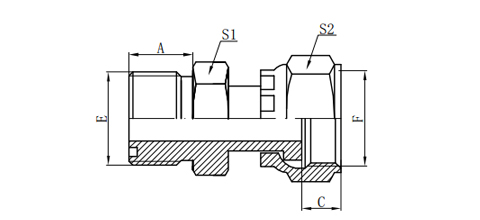 ORFS MALE O-RING/ORFS FEMALE