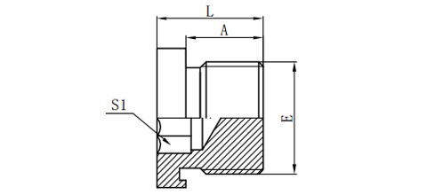 METRIC MALE L-SERIES HOLLOW HEX PLUG