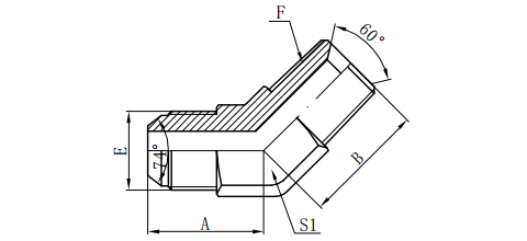 45°JIC MALE 74°CONE/NPT MALE