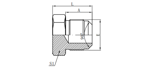 SAE MALE 90°CONE PLUG