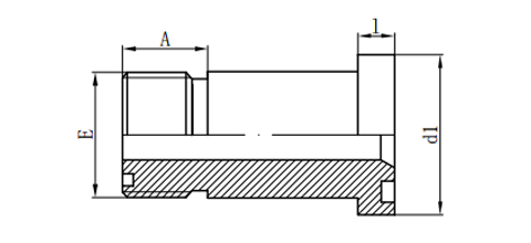 ORFS MALE O-RING/ L-SERIES FLANGE