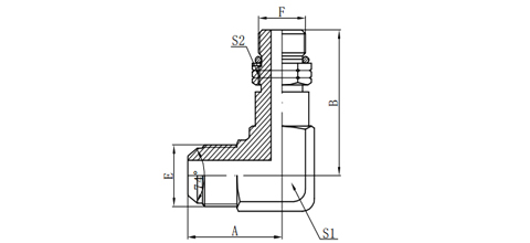 90°JIC MALE 74°CONE/ LONG SAE O-RING BOSS