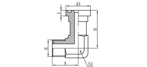 90°ORFS MALE O-RING/ S-SERIES FLANGE