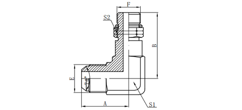 90°JIC MALE 74°CONE/ SAE O-RING BOSS