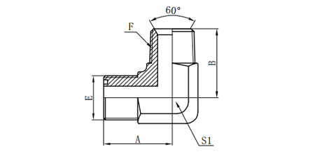 90°ORFS MALE O-RING/ NPT MALE