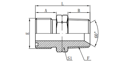 ORFS MALE O-RING/ NPT MALE